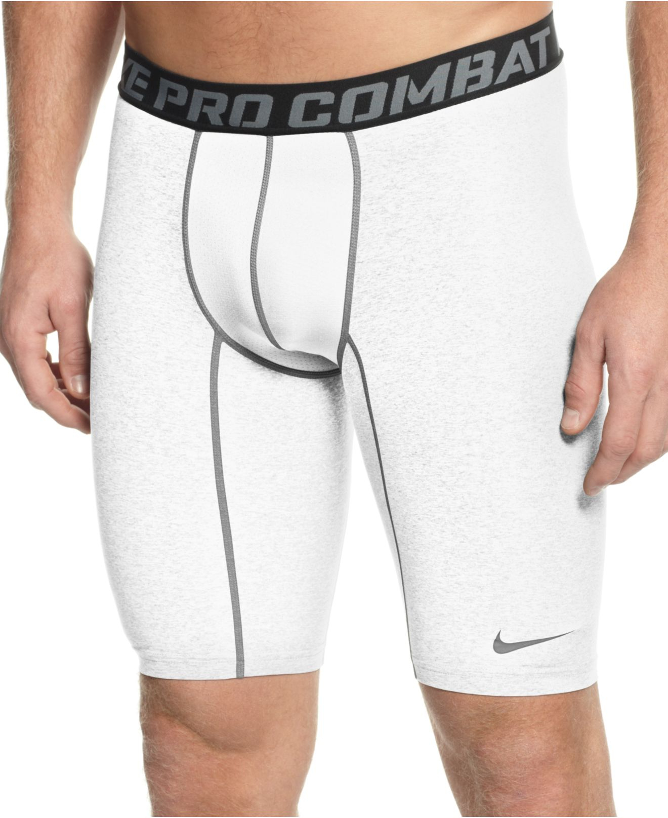 Nike Core Compression 9" Running Shorts in Gray for Men (white/cool grey) Lyst