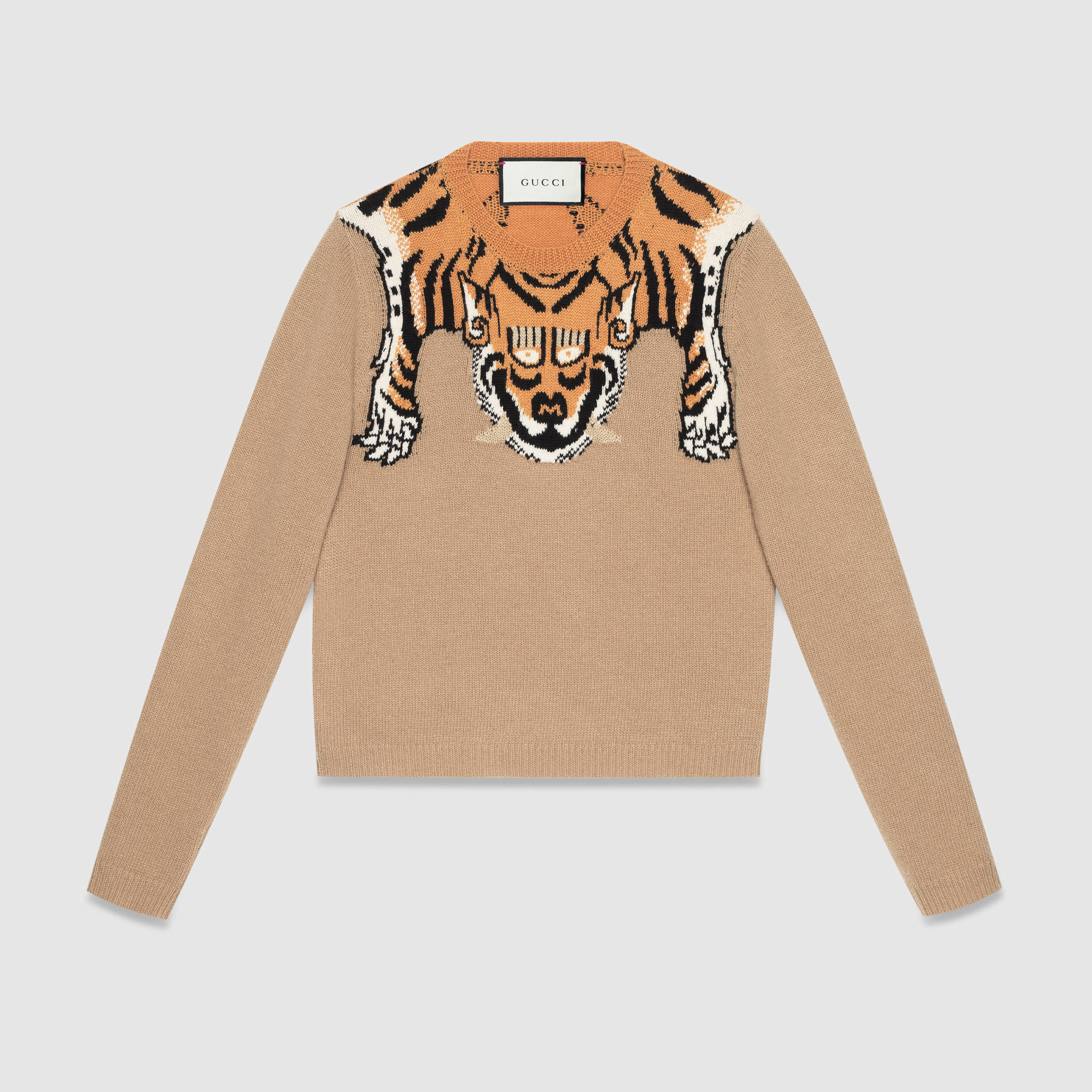 Gucci Wool Sweater With Tiger for Men 