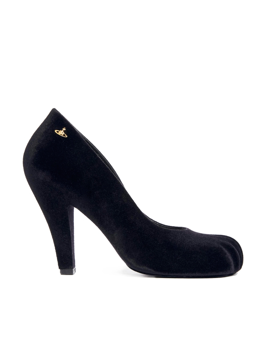 Melissa + Vivienne Westwood Anglomania Animal Toe Heeled Shoes in Black |  Lyst
