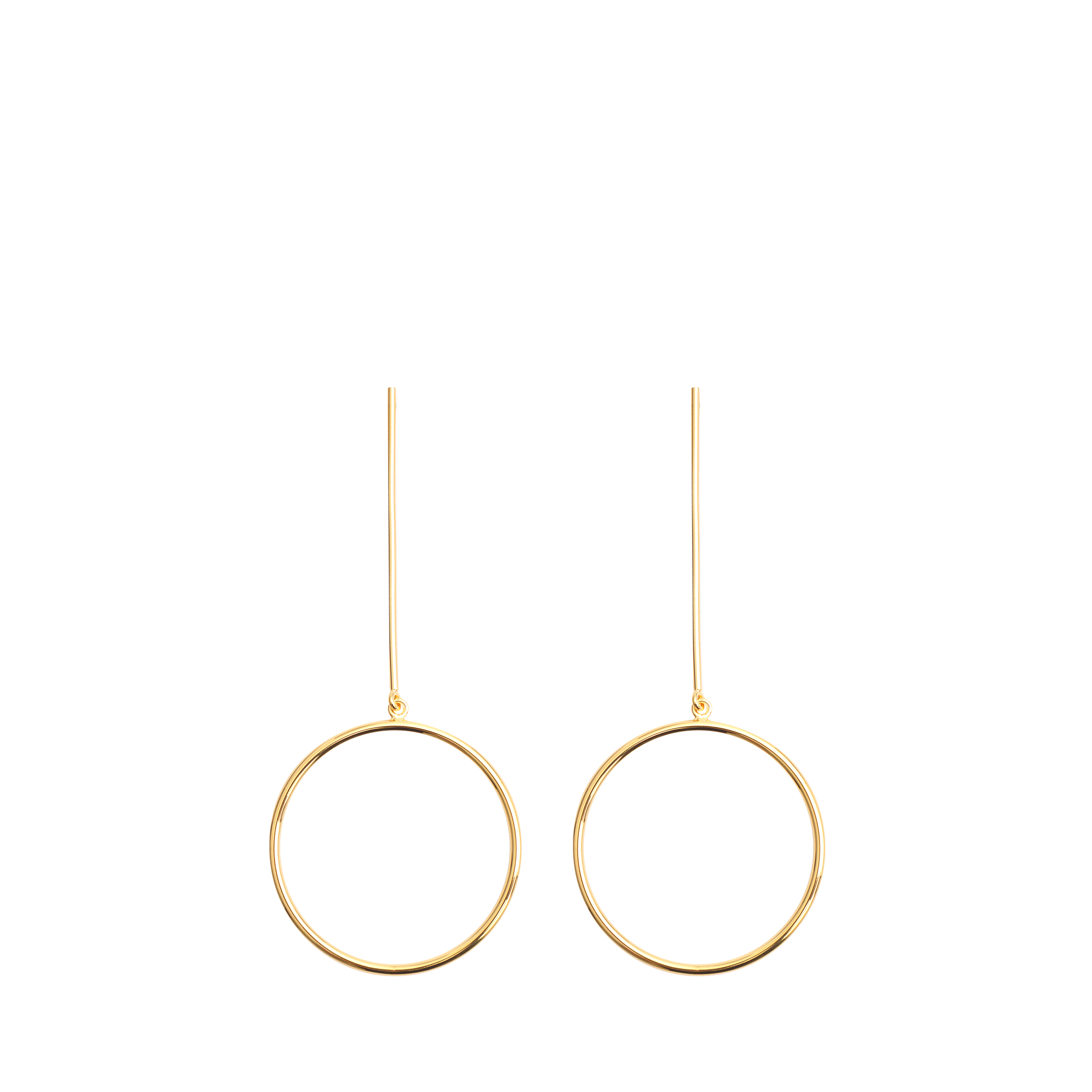 Lyst Stella Mccartney Circle Earrings In Metallic Gallery