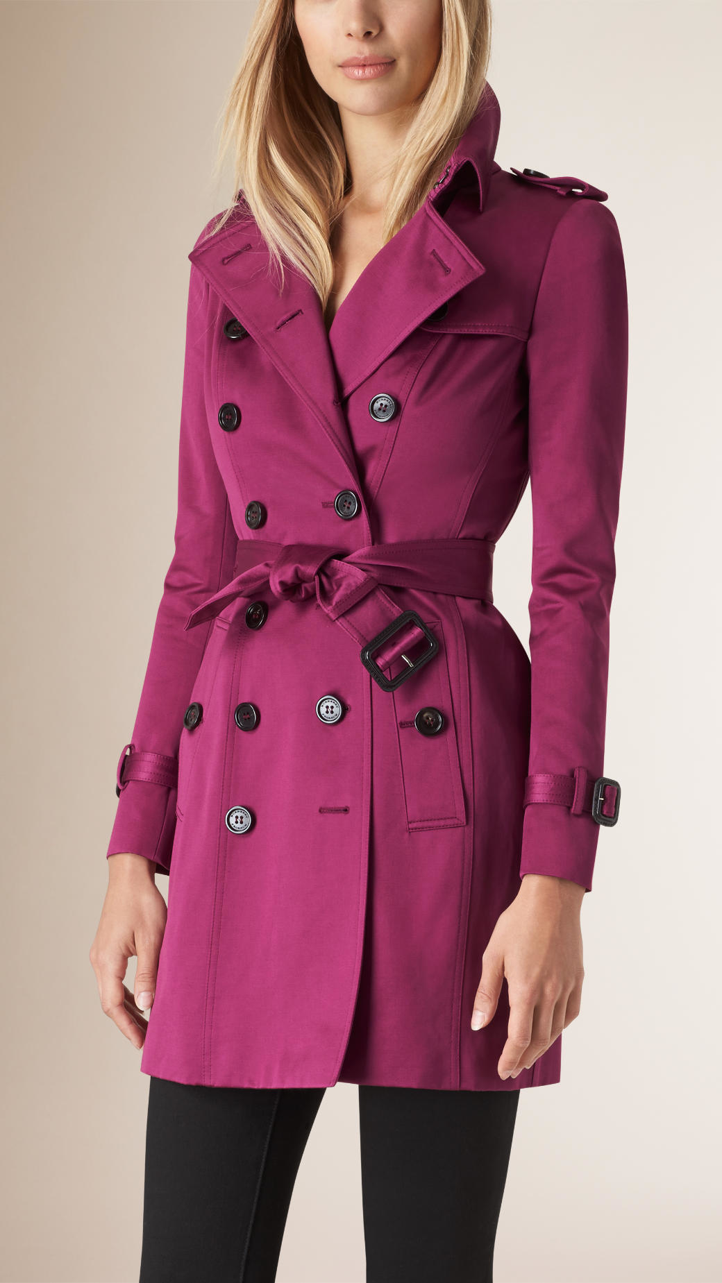 burberry coat womens purple