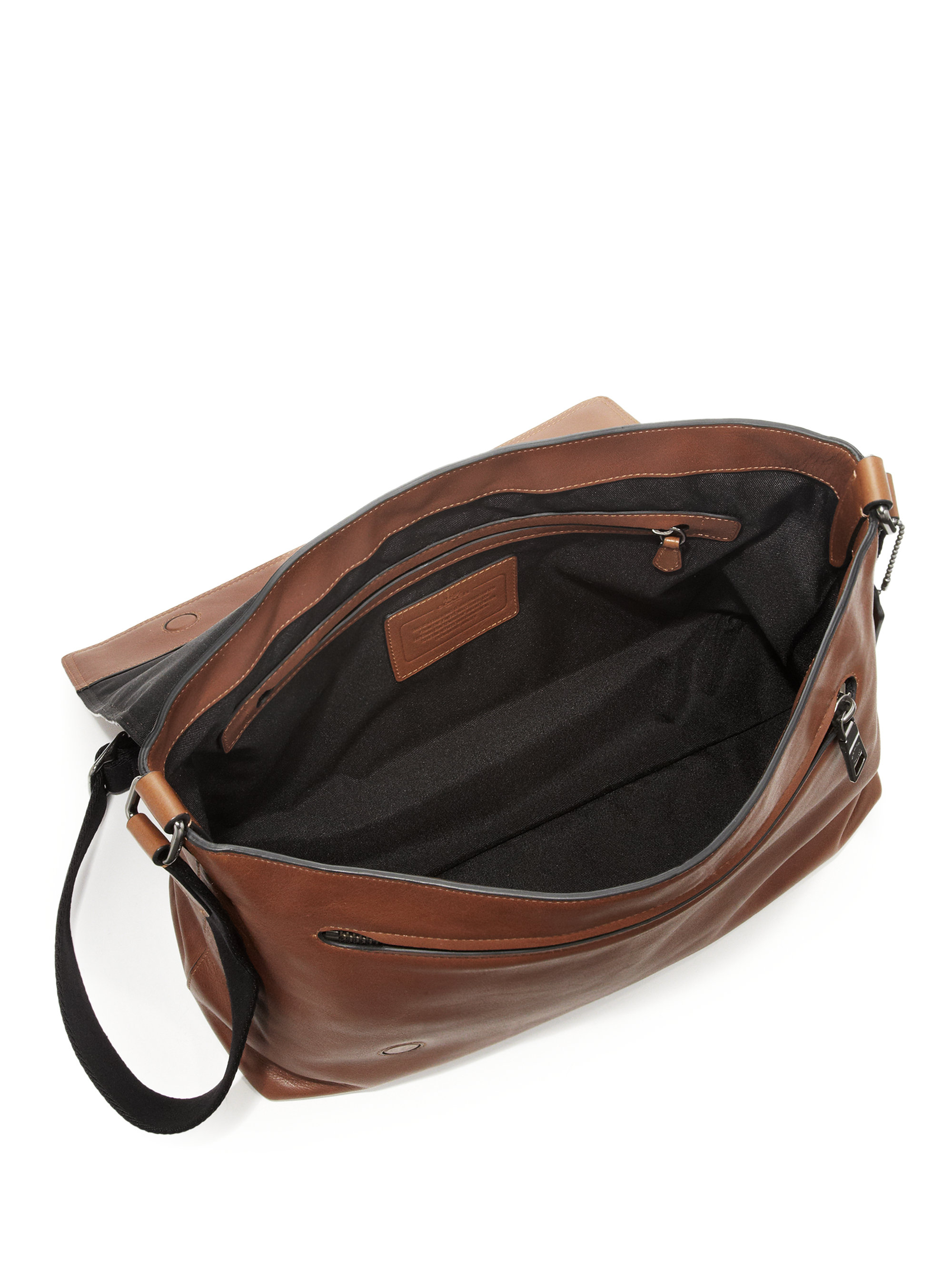 COACH Sullivan Leather Messenger Bag in Brown for Men | Lyst