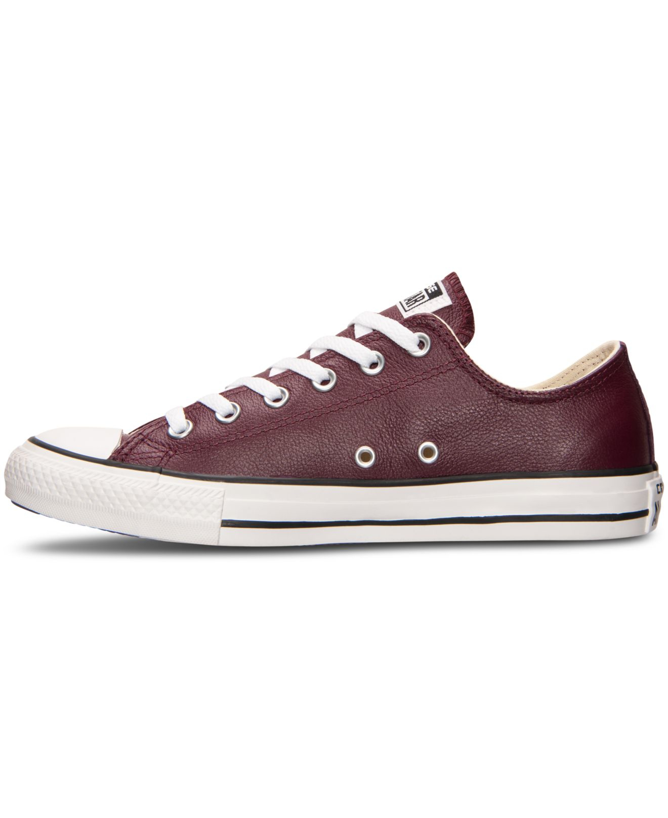 converse bordeaux leather