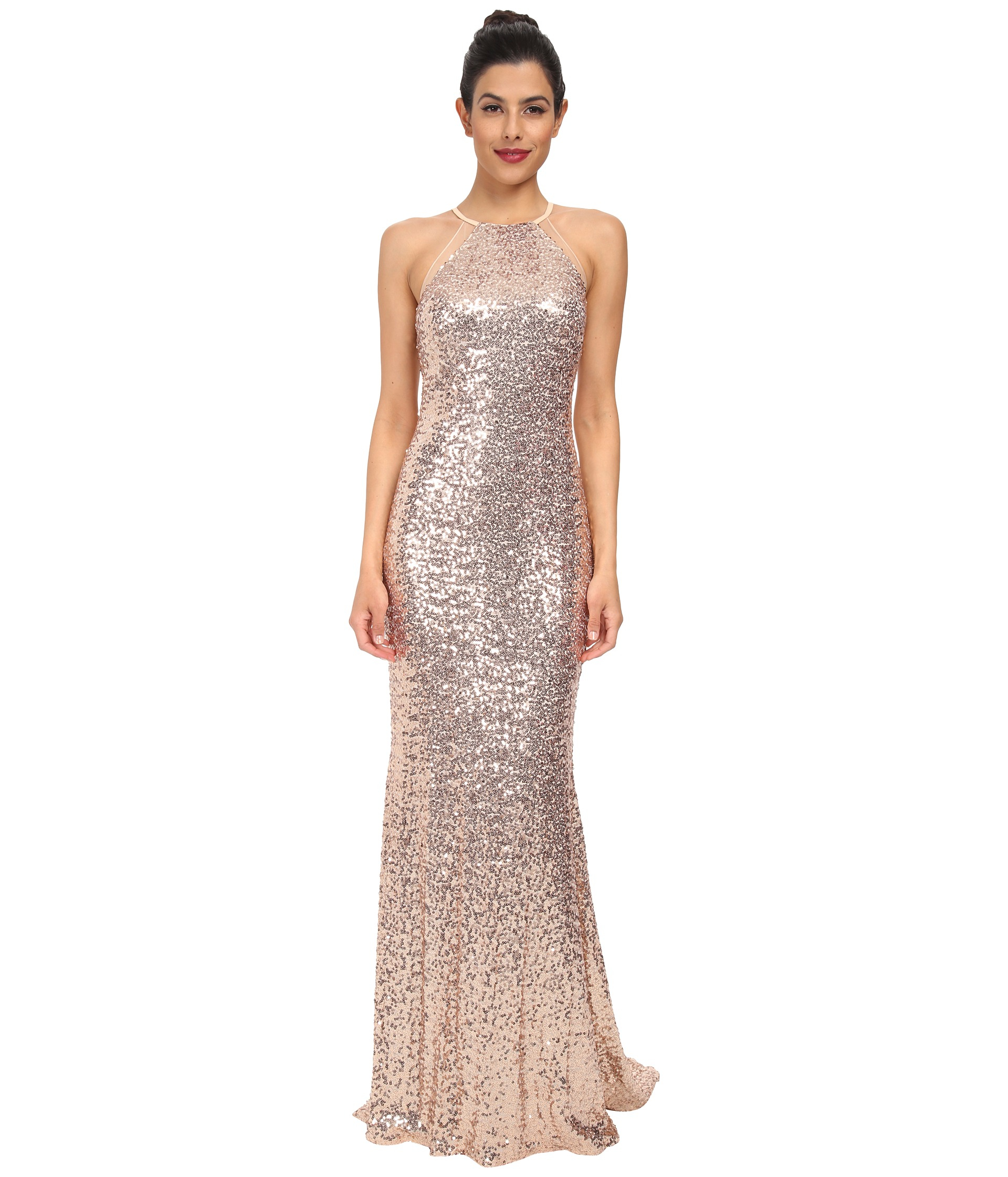 Sequin Halter Dress