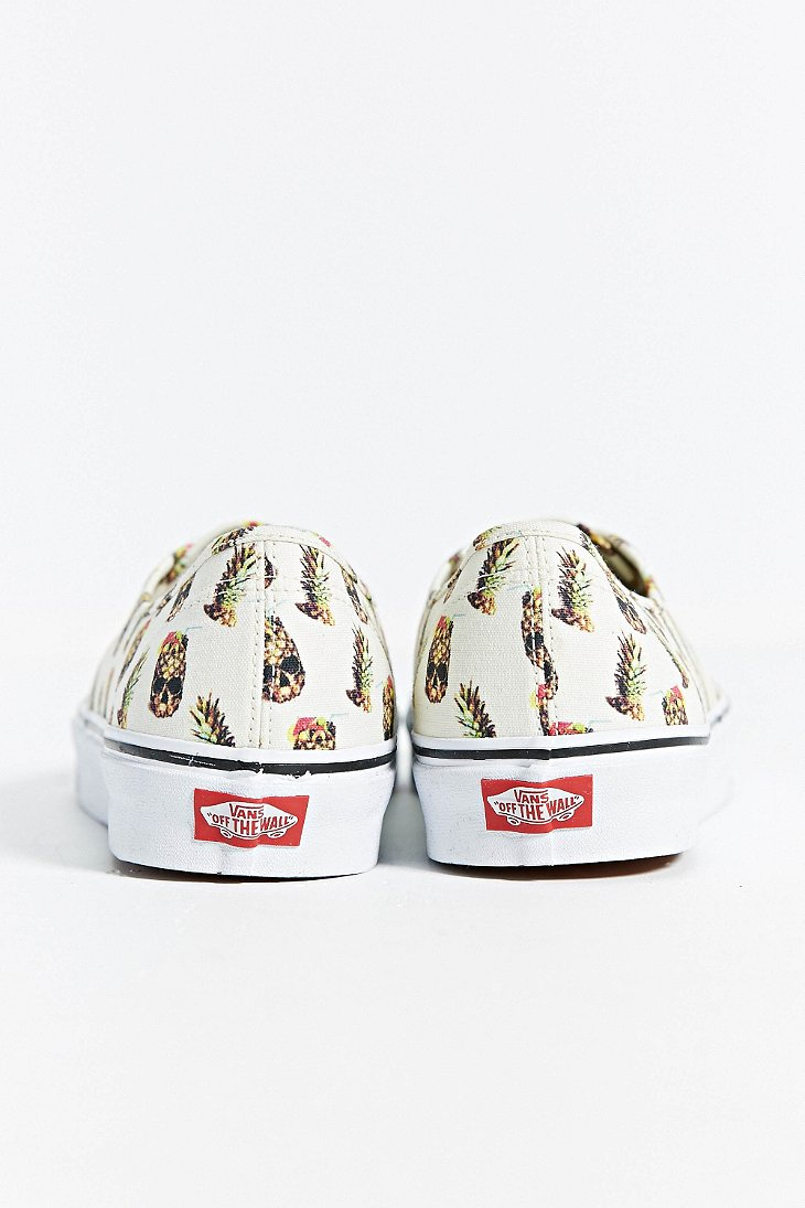 Vans Authentic Pineapple Sneaker in White for Men | Lyst