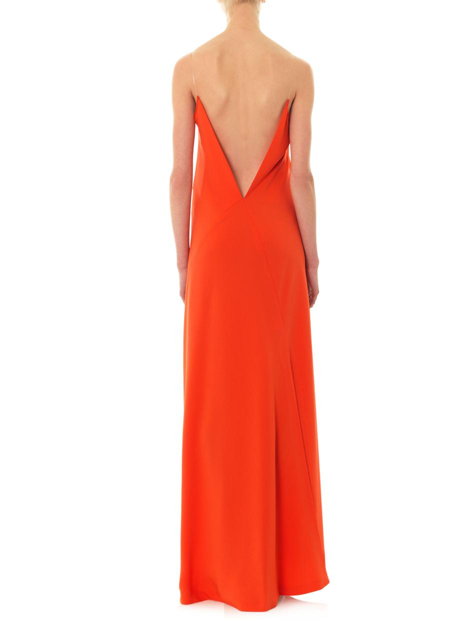 dkny orange dress