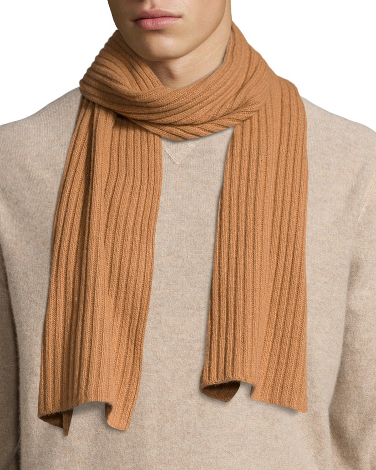 brown cashmere scarf