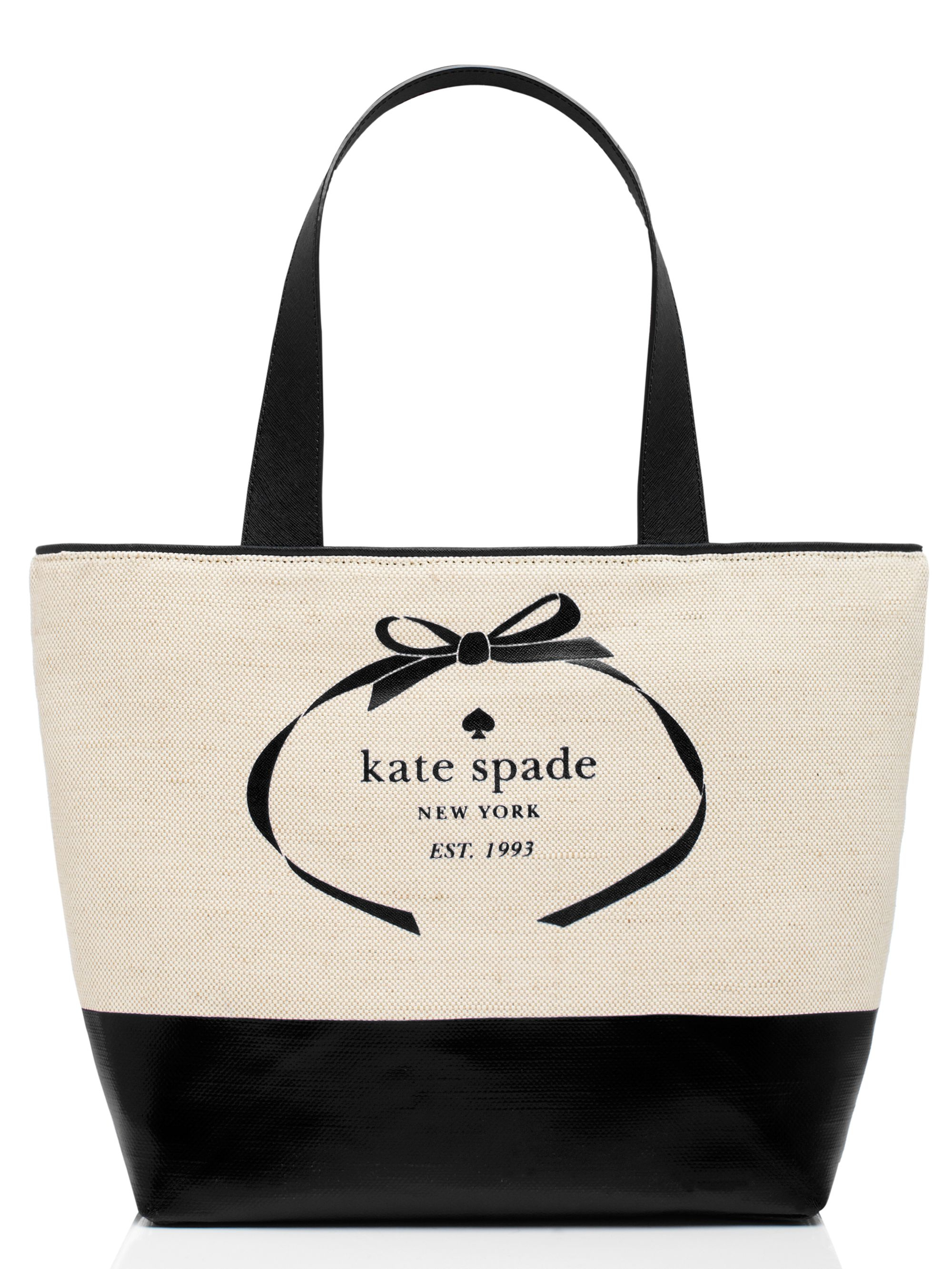 Kate spade Heritage Spade Logo Summer in Beige (natural/black) Lyst