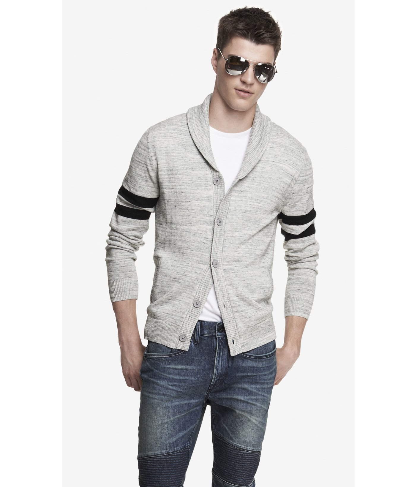 express mens cardigan