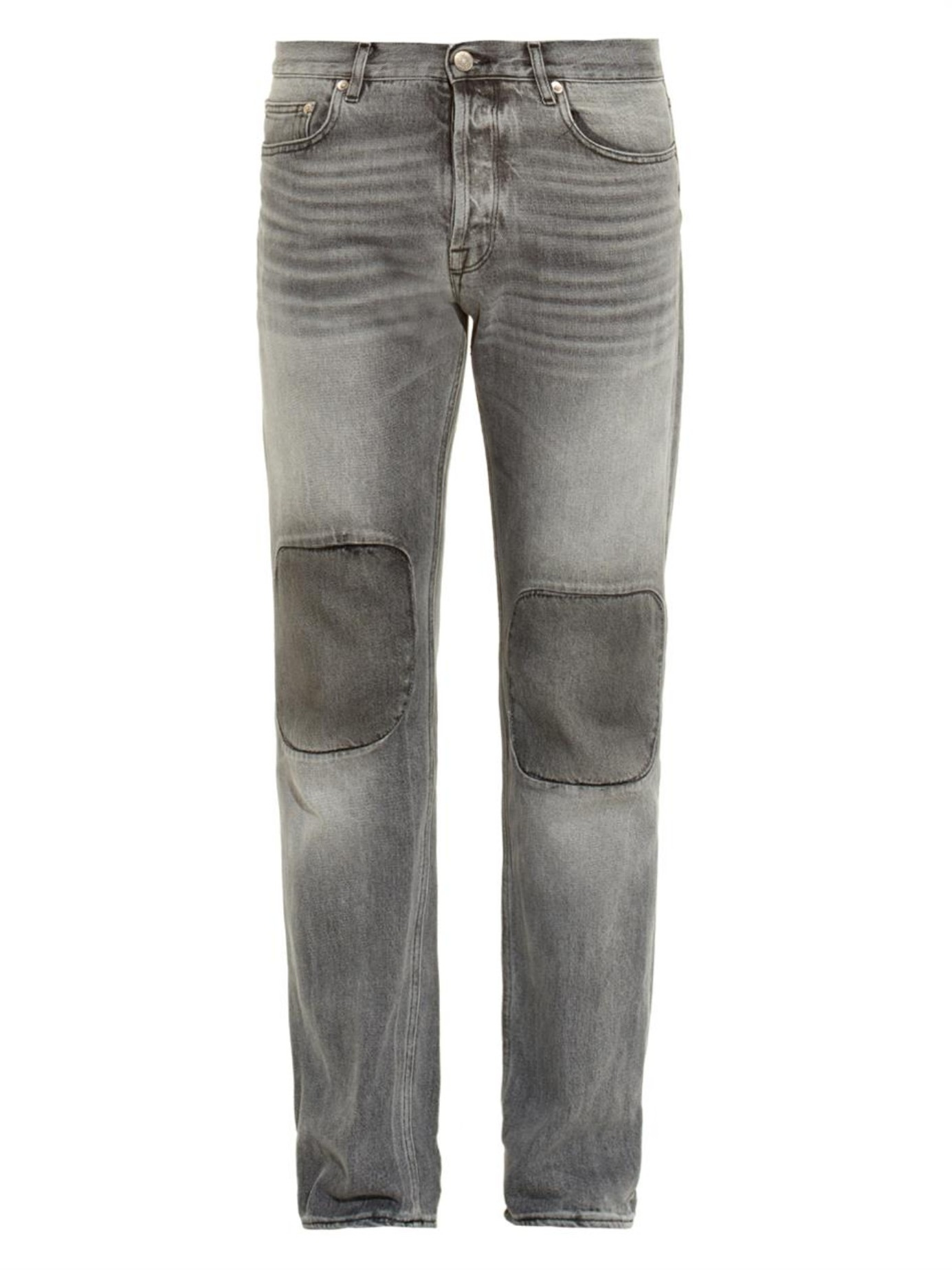 Lyst - Golden Goose Deluxe Brand Knee-Patch Slim-Leg Jeans in Gray for Men