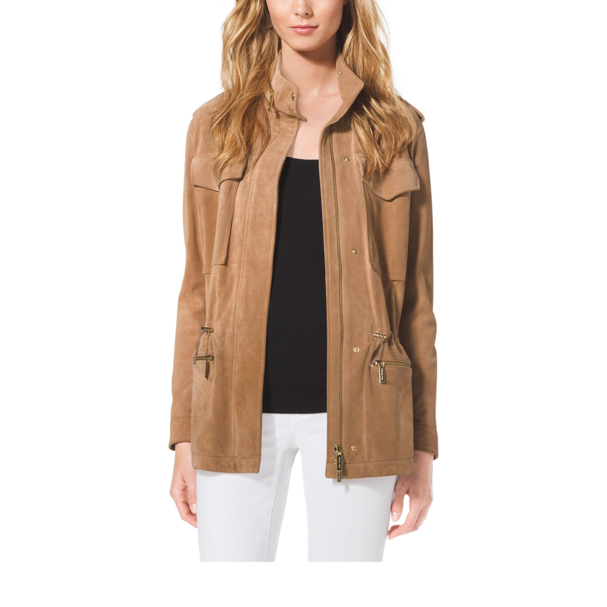 michael kors suede coat