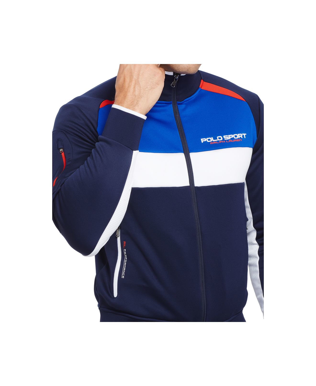 Polo ralph lauren Polo Sport Colorblocked Track Jacket in Blue for Men ...