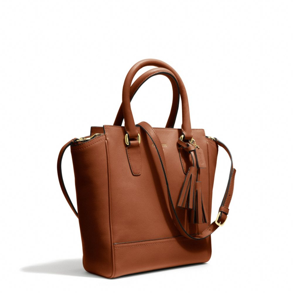 COACH Legacy Leather Mini Tanner in Brass/Cognac (Brown) - Lyst