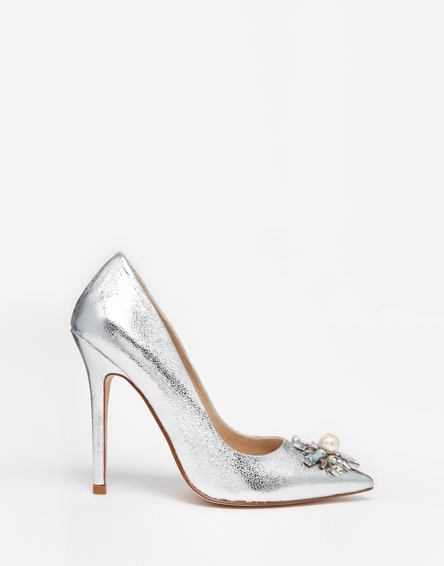 embellished pointed heels