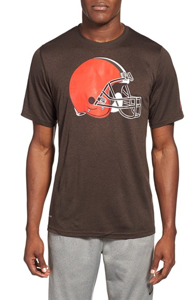 brown dri fit shirt