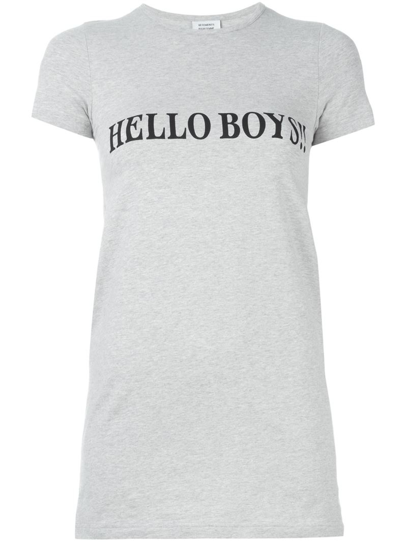 Hello Boys!! Print T-shirt 