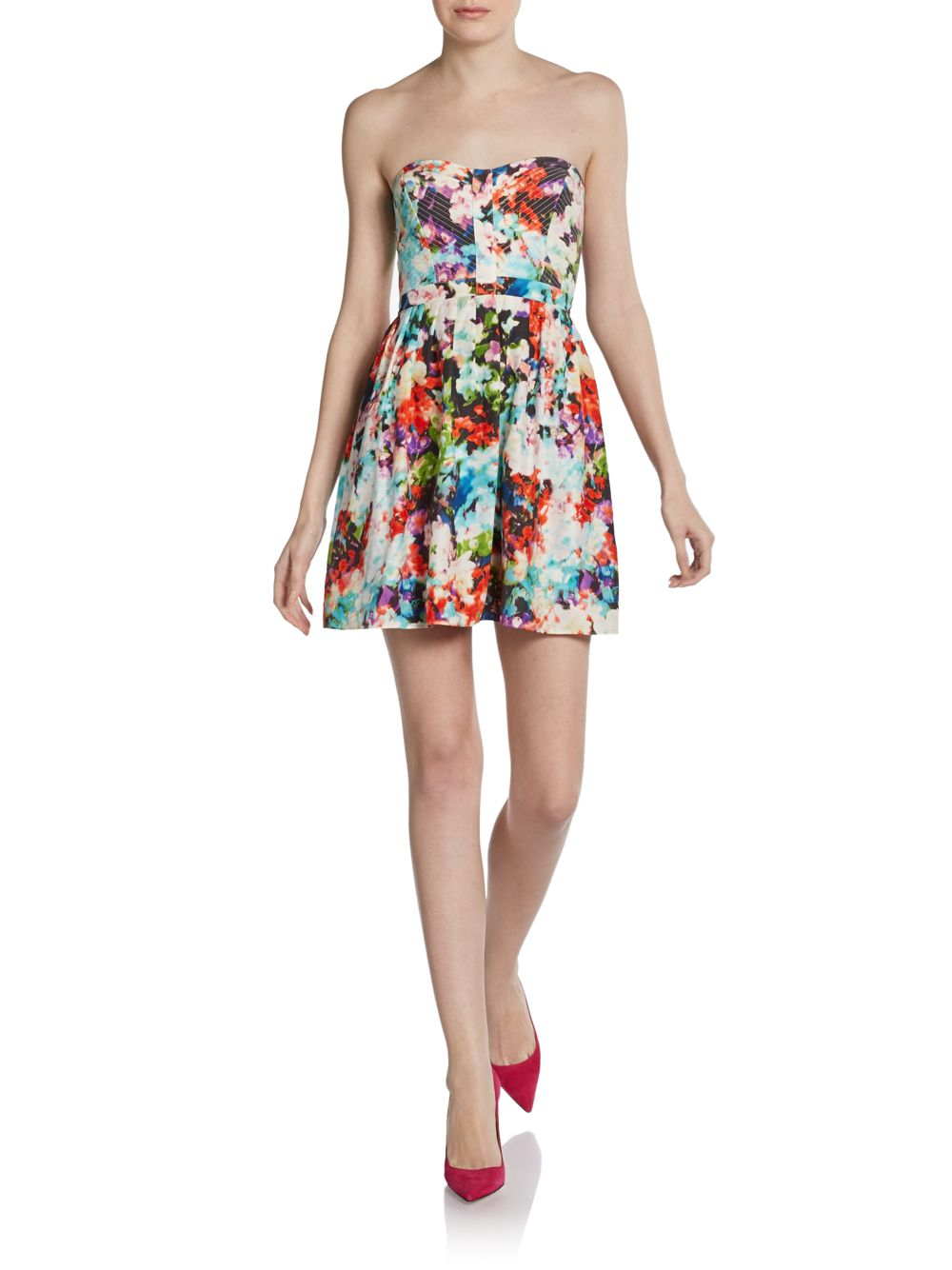parker strapless dress
