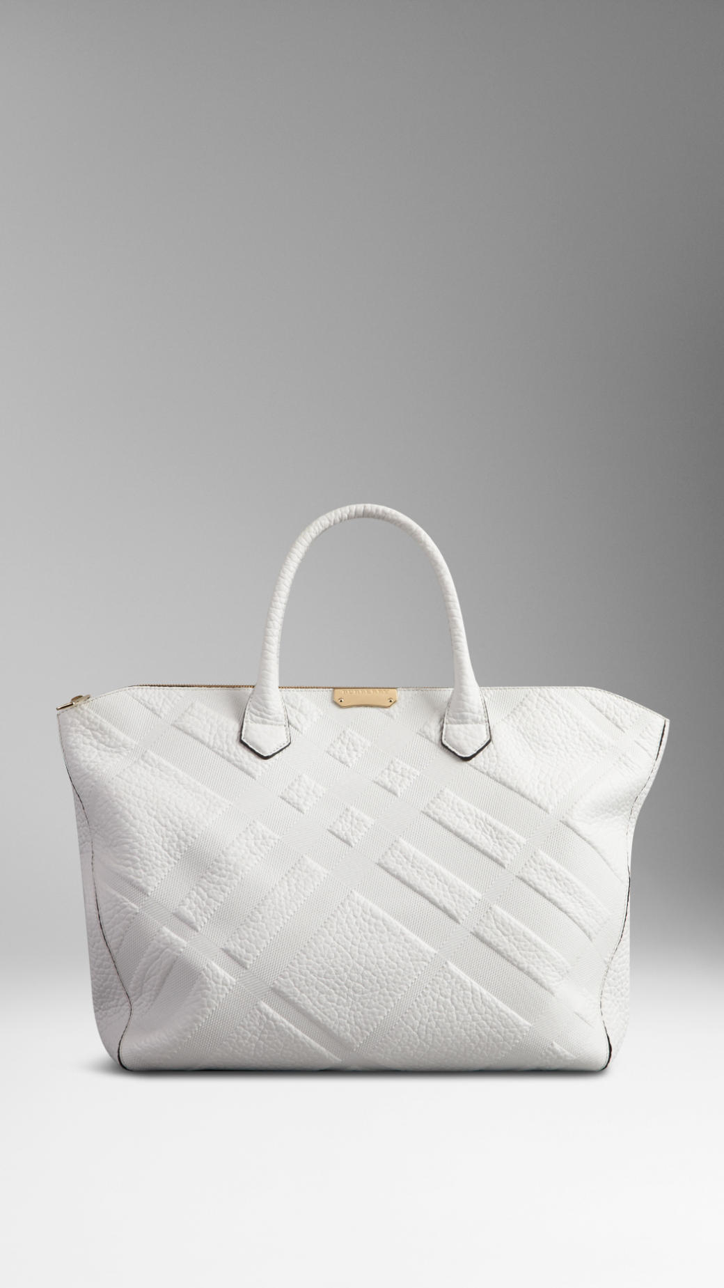 large white leather bag