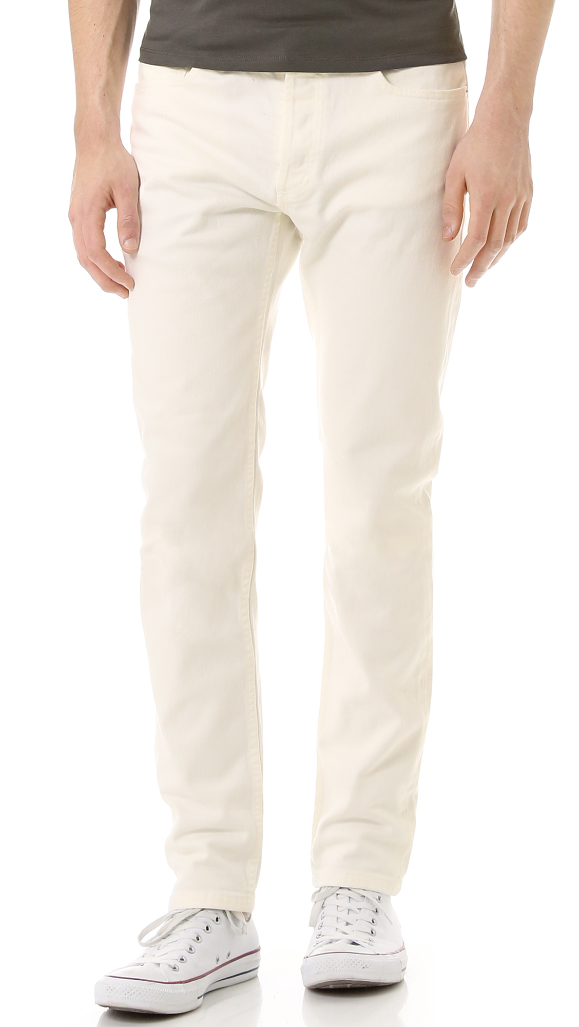 apc white jeans