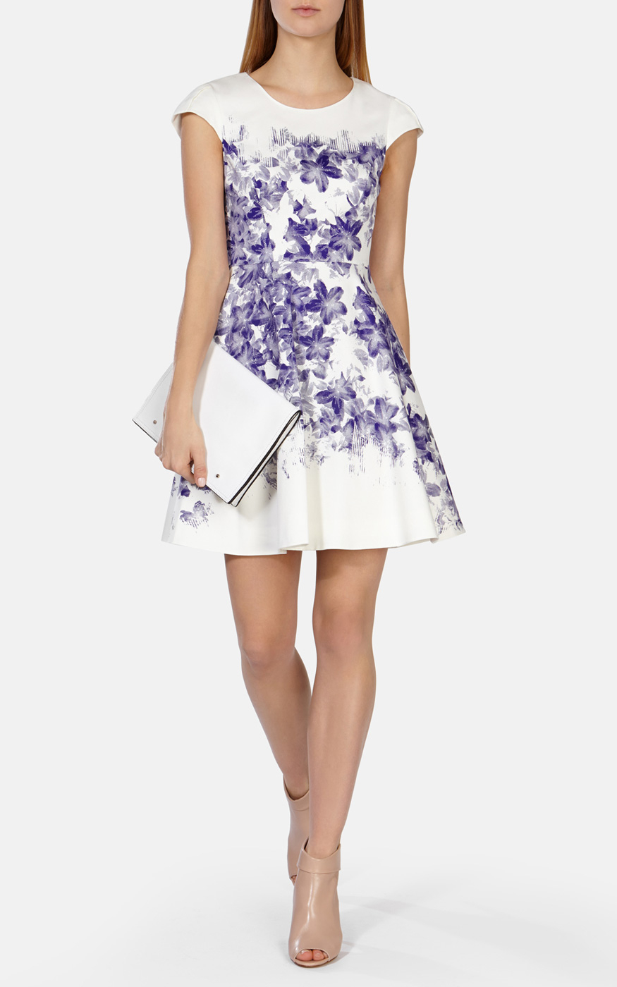 karen millen blue floral dress