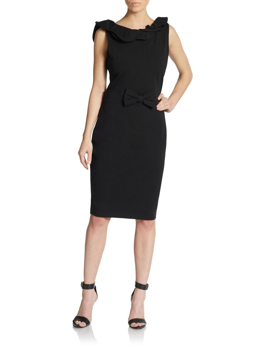 red valentino black dress with bow