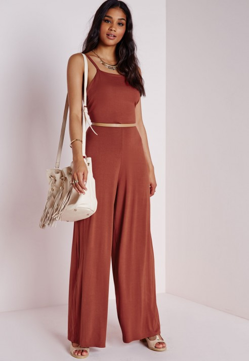 rust coloured jumpsuit