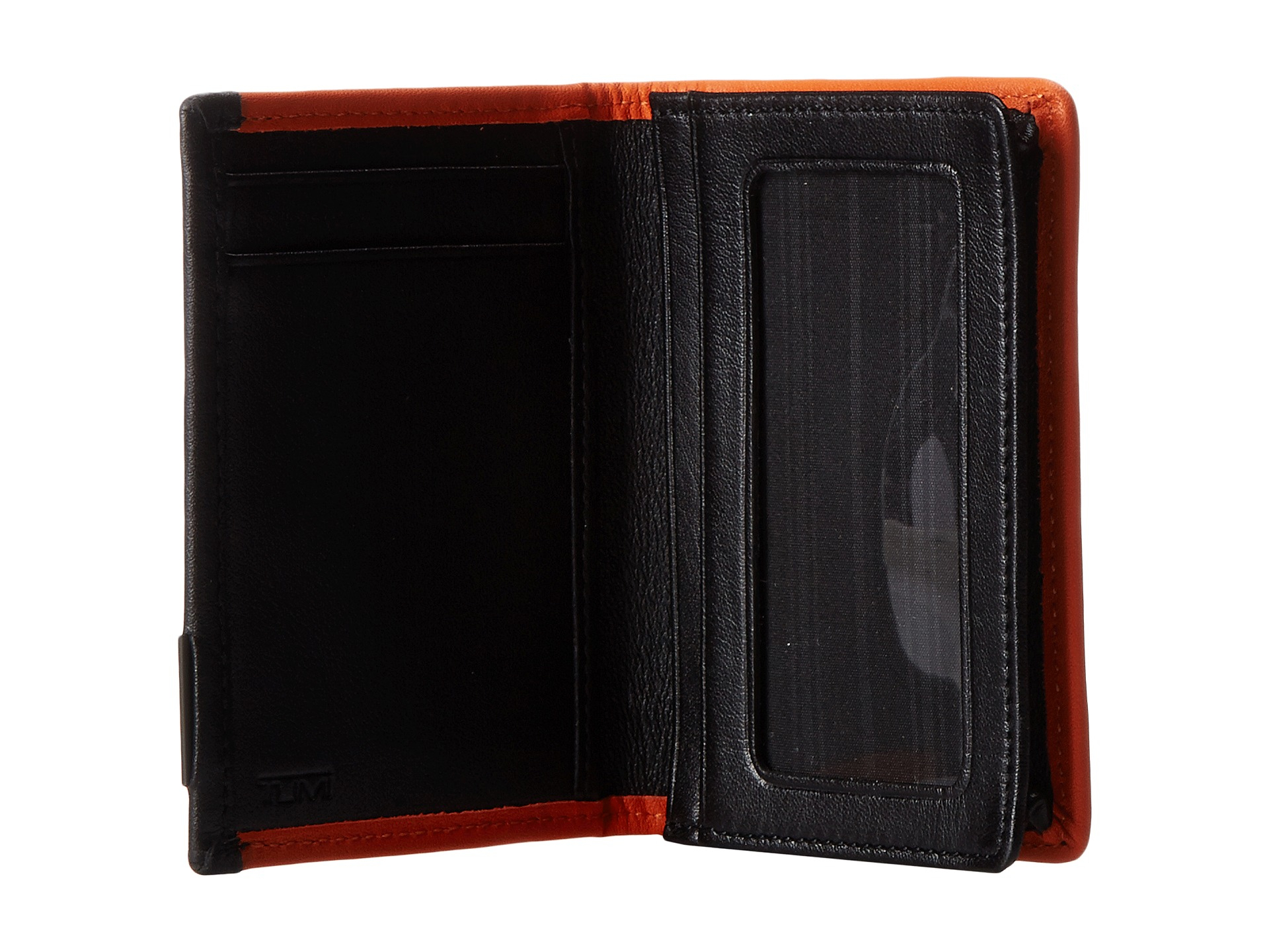 Tumi Alpha - Gusseted Card Case With Id in Grey/Orange ...