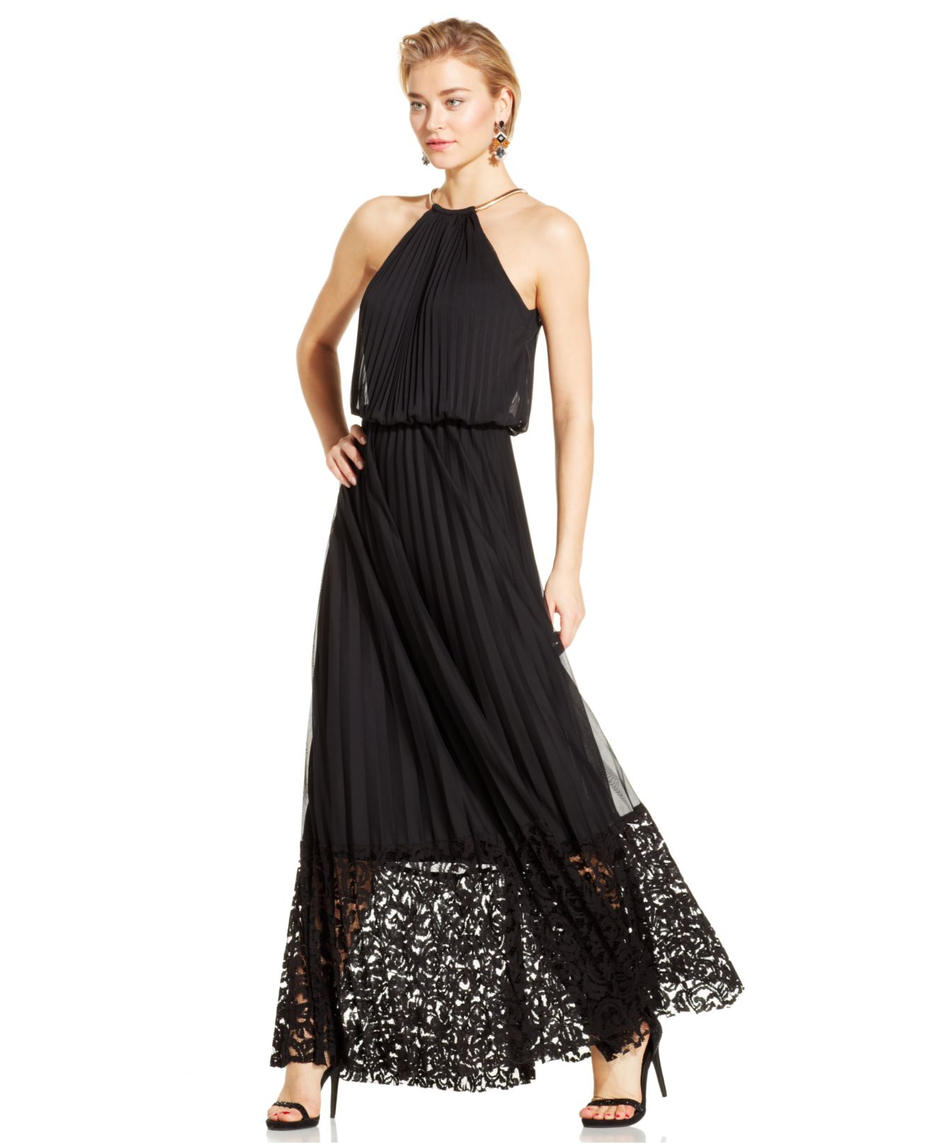 xscape lace gown