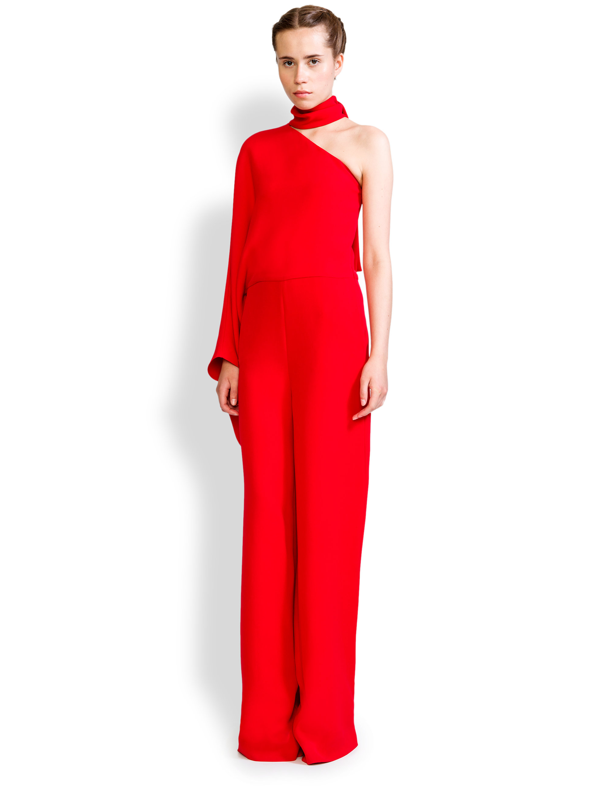 valentino red jumpsuit