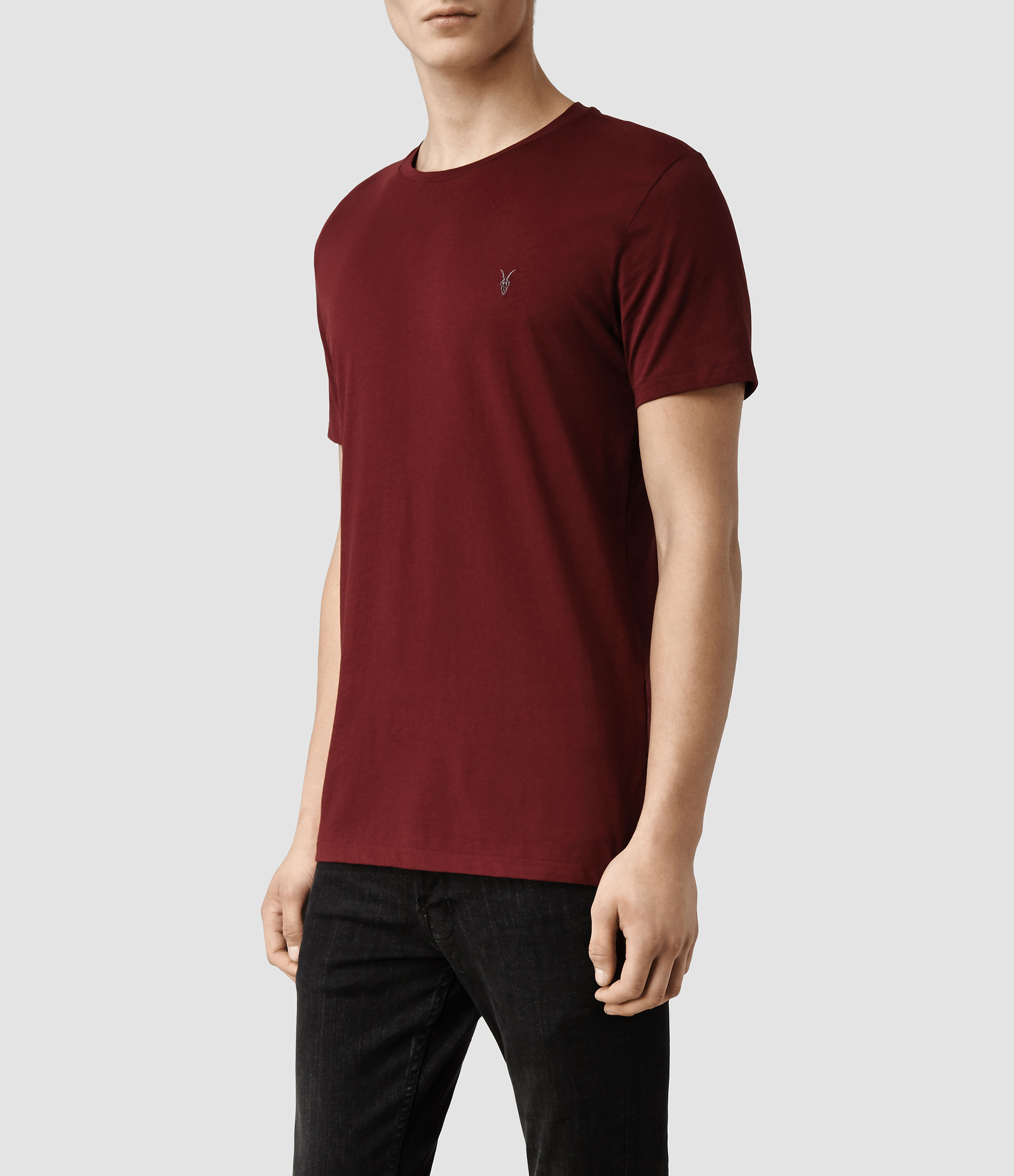 all saints red t shirt