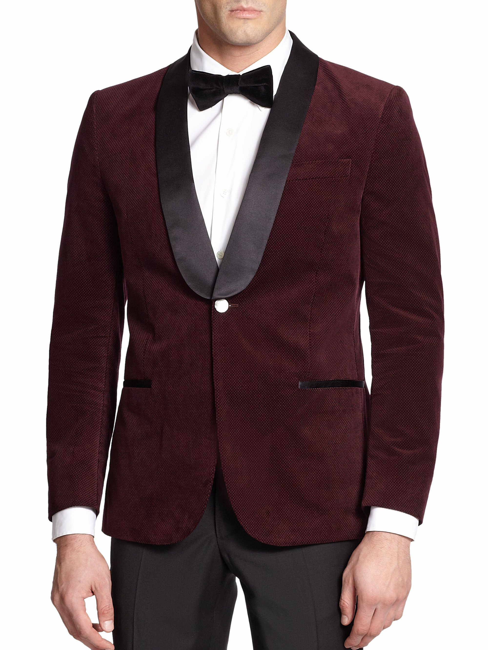 J.lindeberg Hopper Velvet Tuxedo Jacket in Purple for Men (DARK ...