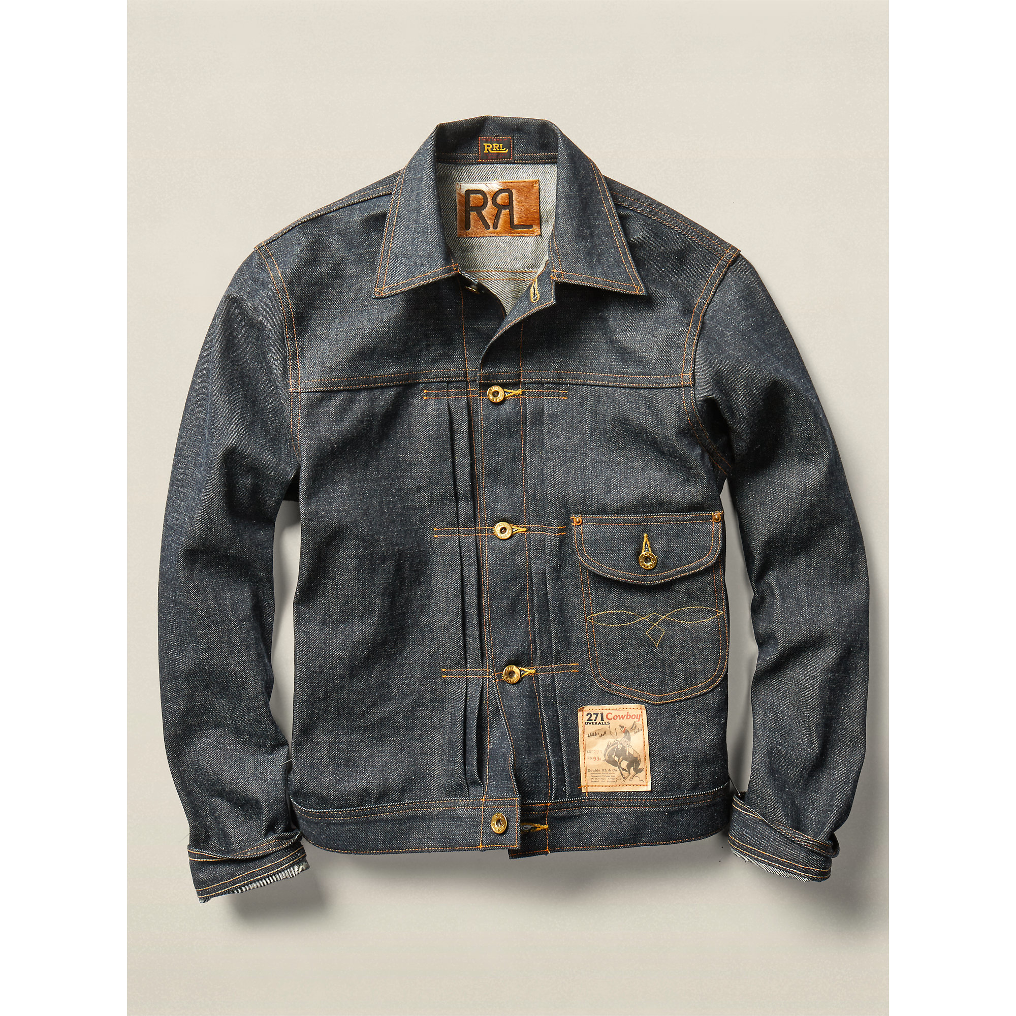 rrl denim trucker jacket