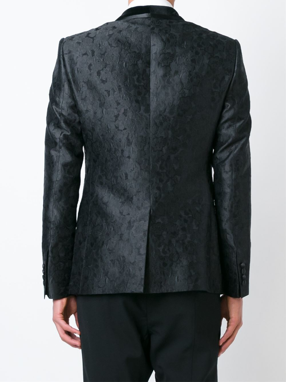 Dolce & Gabbana Floral Jacquard Dinner Jacket in Black for Men Lyst