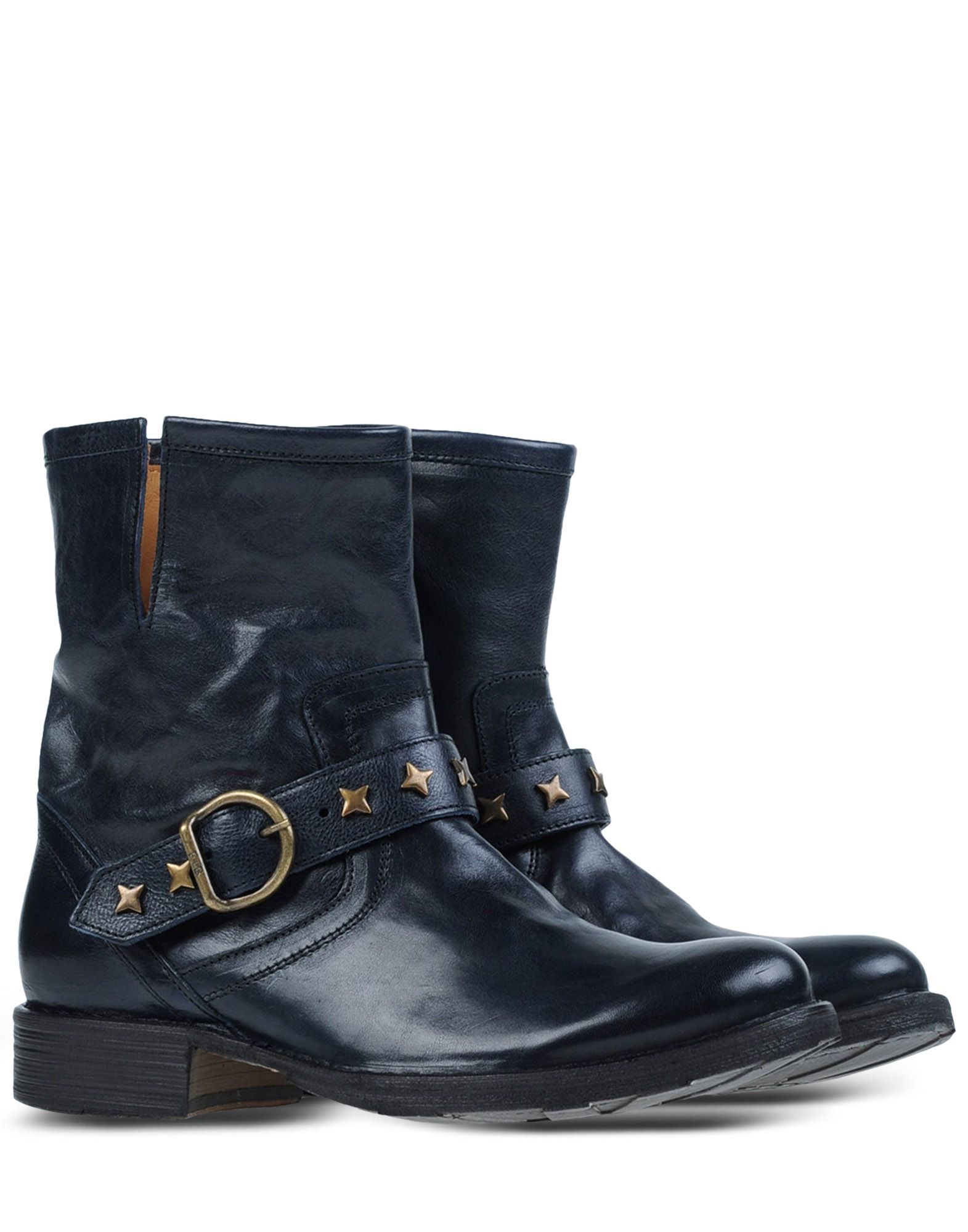 blue leather boots fiorentini baker studded leather ankle boots in blue blue leather boots fiorentini baker studded leather ankle boots in blue