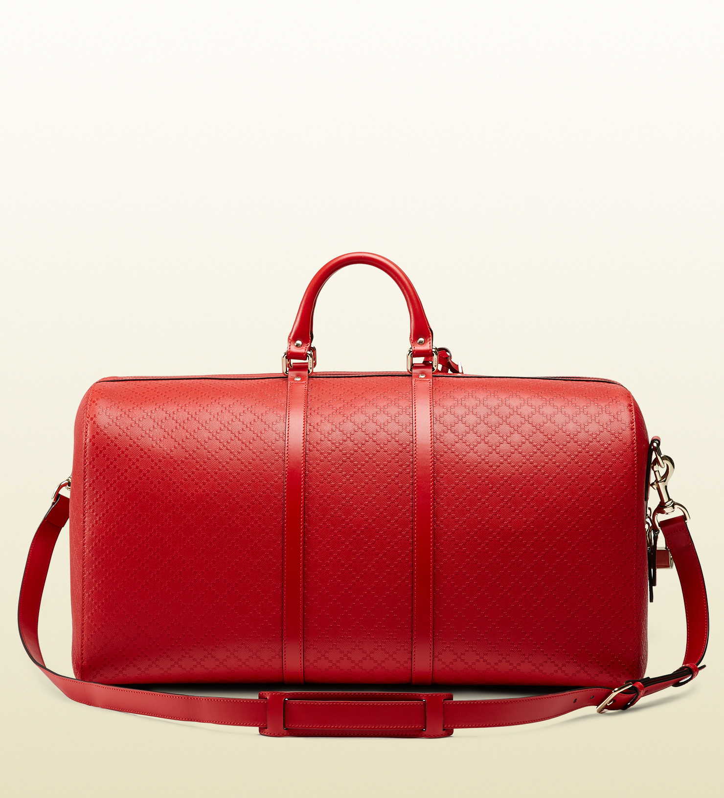 gucci red duffle bag