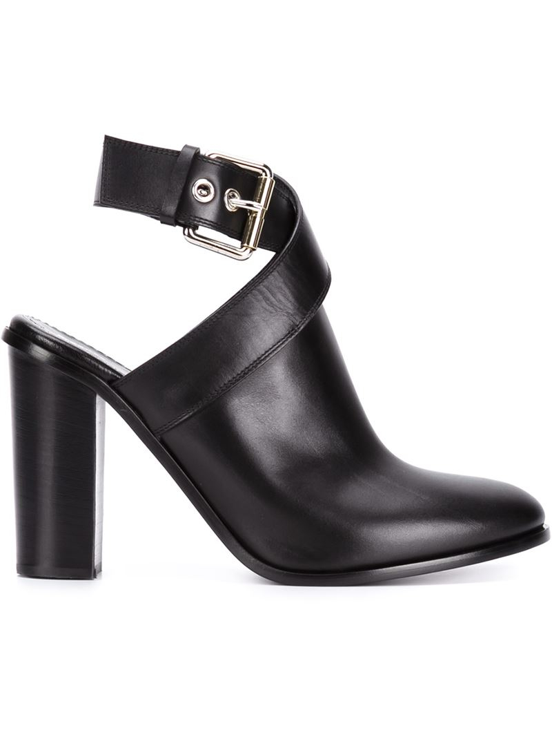ankle strap mules