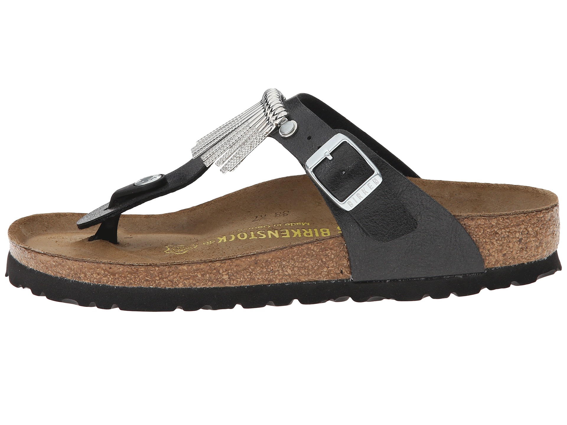 birkenstock with metal fringe