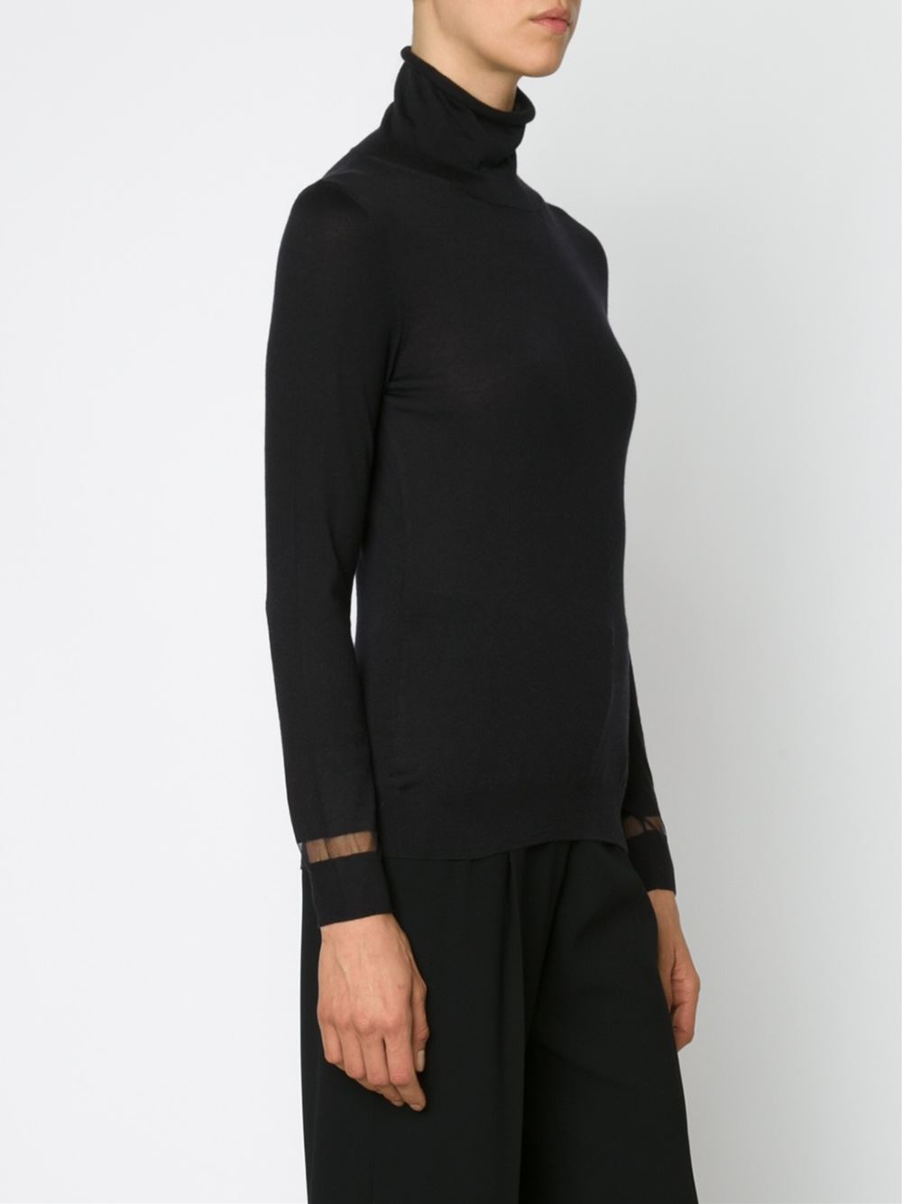 Turtleneck Dress with Cut Out Detail