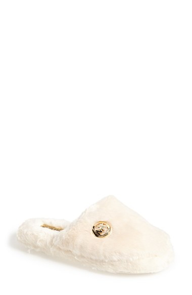 michael kors faux fur slippers michael michael kors jet set faux fur slippers in white lyst michael kors faux fur slippers michael michael kors jet set faux fur slippers in white lyst