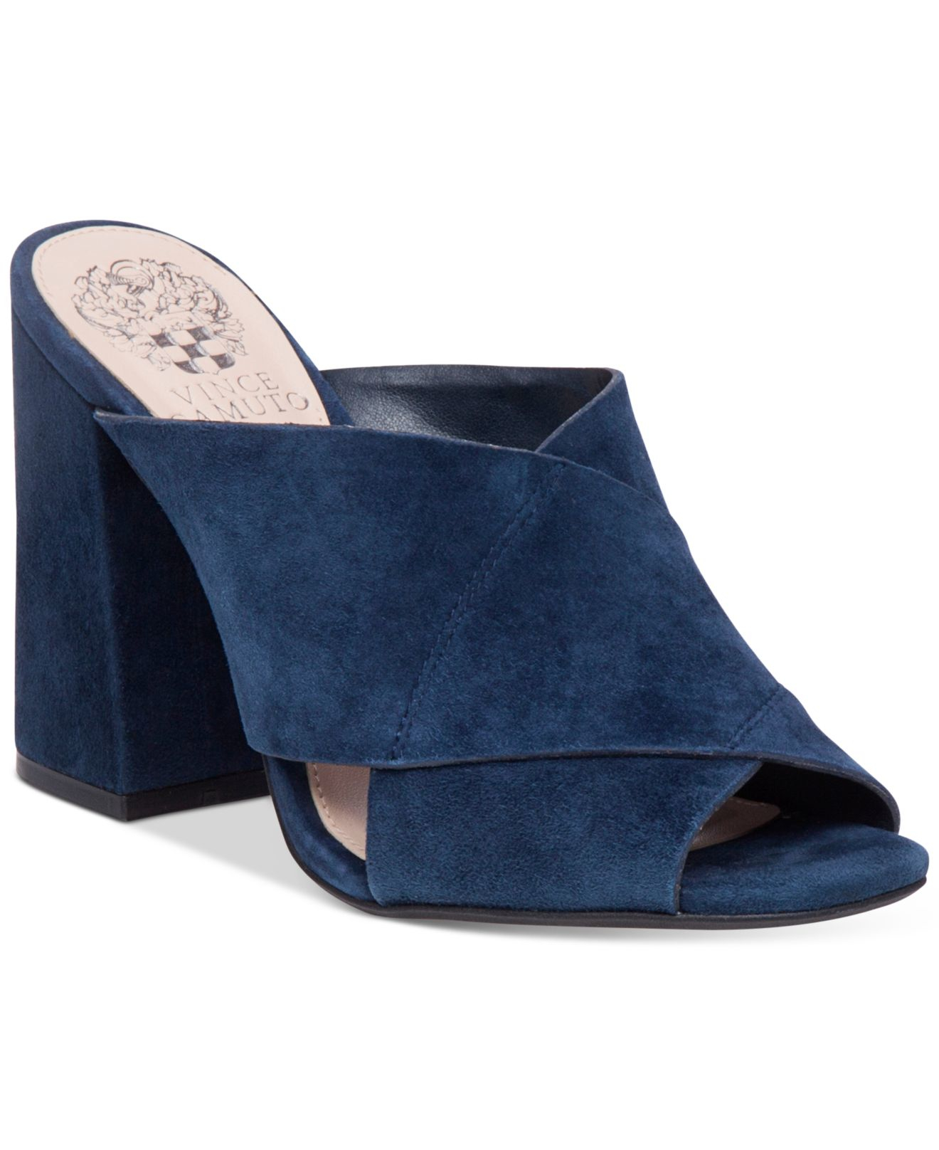 Vince Camuto Jevan Mule Sandals in Navy 