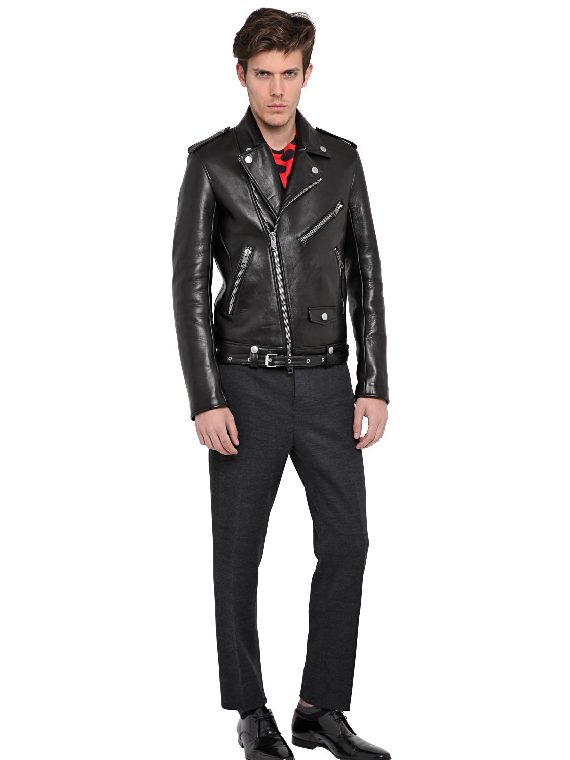 Burberry Leather Jacket Mens