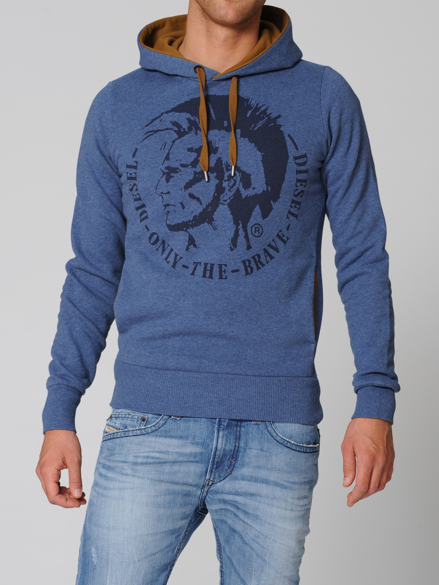 diesel blue hoodie
