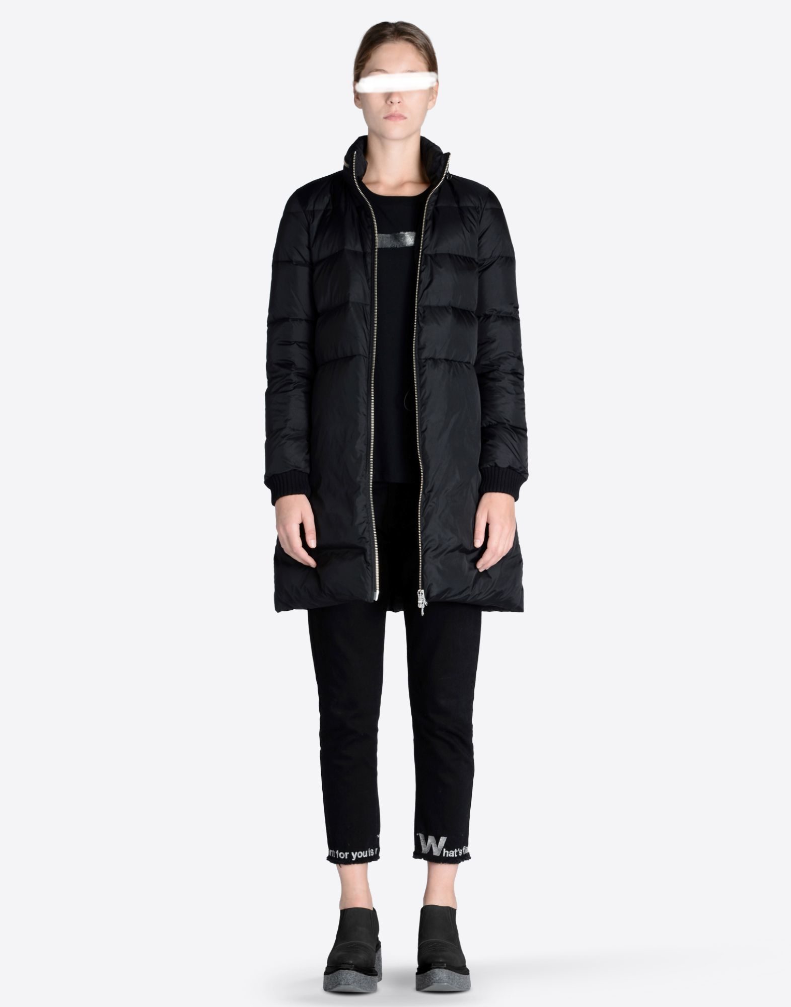 MM6 by Maison Martin Margiela Synthetic Zip Front Puffer Coat in 