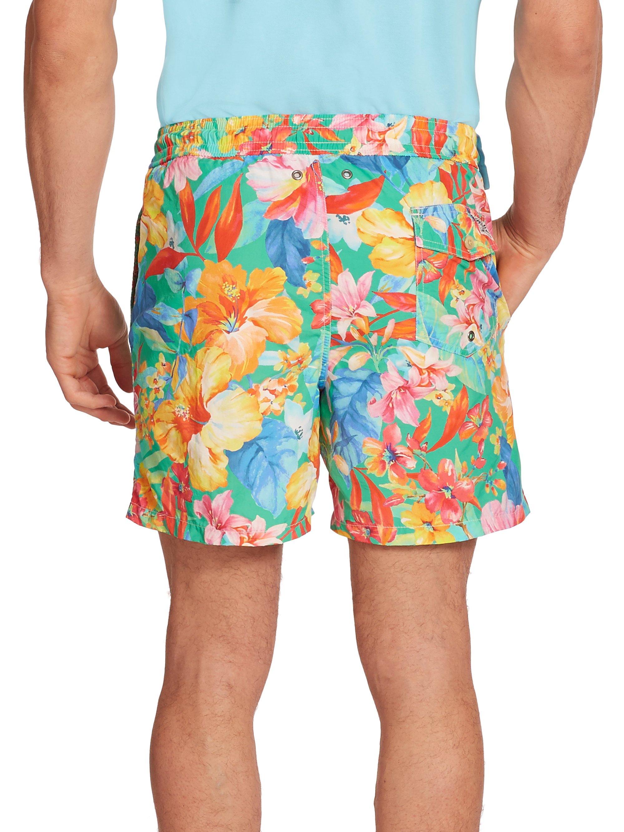 Polo Ralph Lauren Traveler Floral Swim Shorts for Men - Lyst