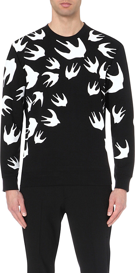 alexander mcqueen swallow sweater