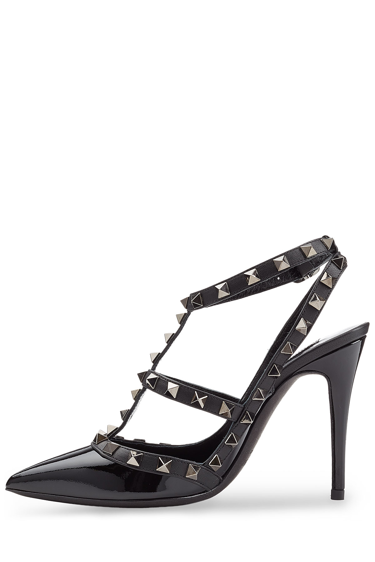 Valentino Patent Leather Rockstud Pumps - Black in Black | Lyst