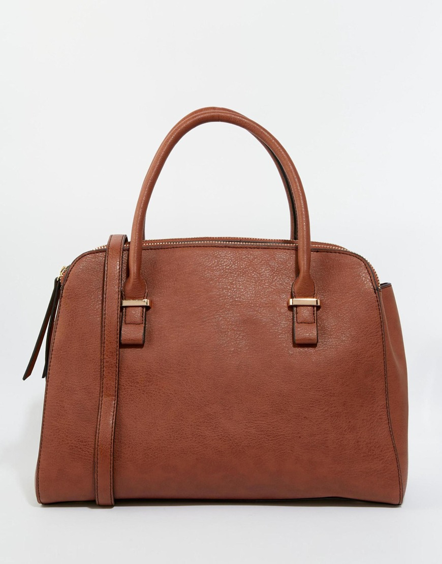 Oasis Triple Compartment Bag in Brown | Lyst
