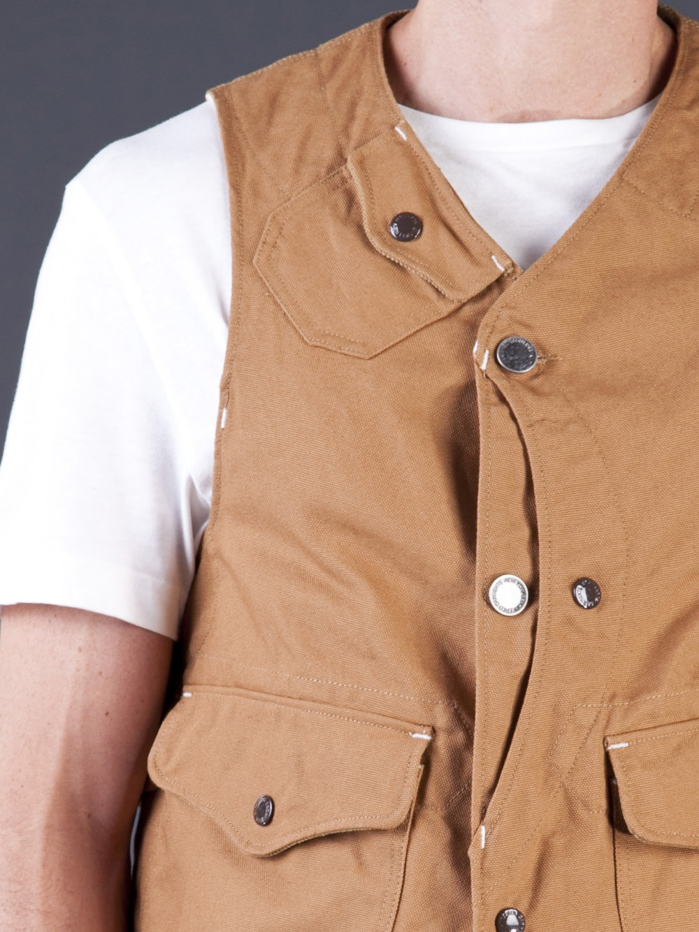 Engineered Garments Engineered Garments Upland Vest in Brown for Men - Lyst