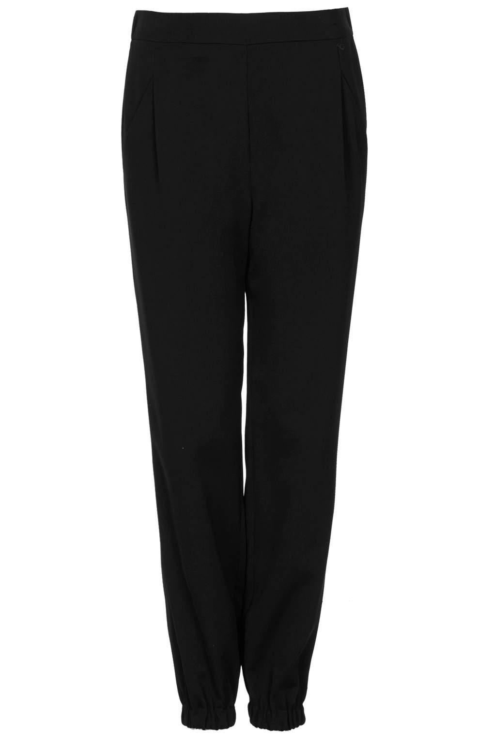 TOPSHOP Crepe Joggers in Black - Lyst