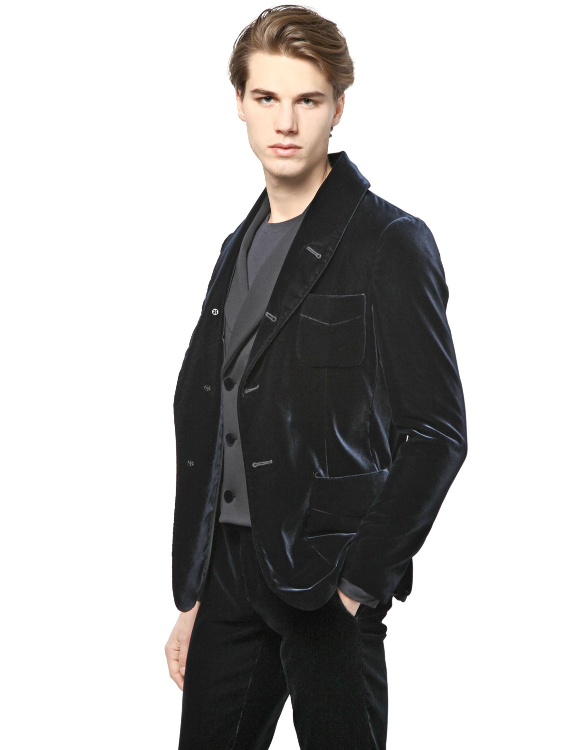 giorgio armani velvet jacket